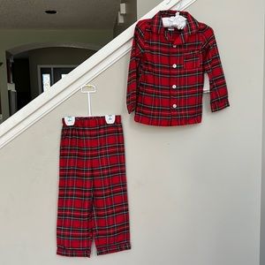 Edgehill Collection Christmas Plaid Family Matching 2 Piece Pajama Set